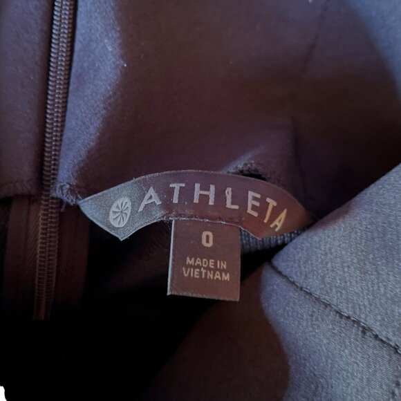 Athleta Womens Wander Pant Sz 0 Black Slim Straight Crop High Waist Athleisure - Picture 8 of 9